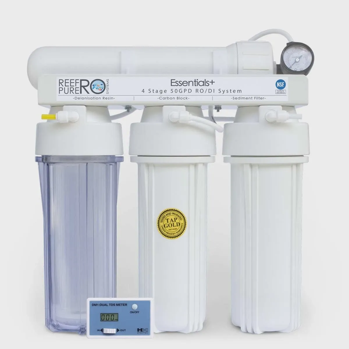 Reef Pure RO 4 Stage 50GPD Essentials   RO/DI System