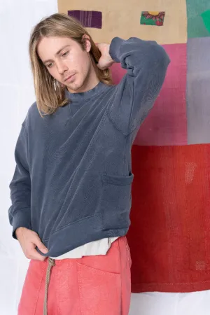 Relax French Terry Sunfaded Dye Navy