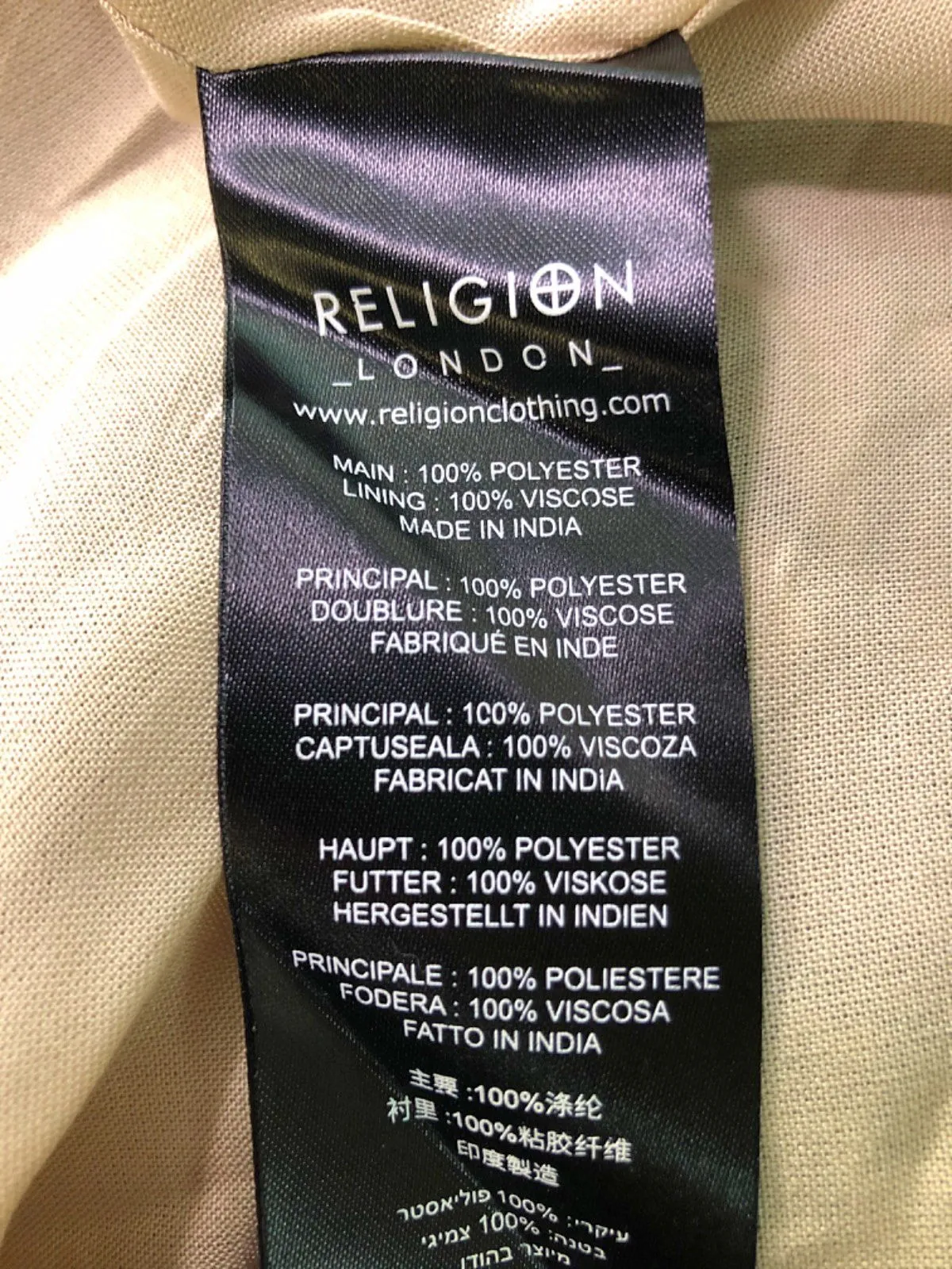 Religion Black and White Paisley Print Maxi Dress UK XS
