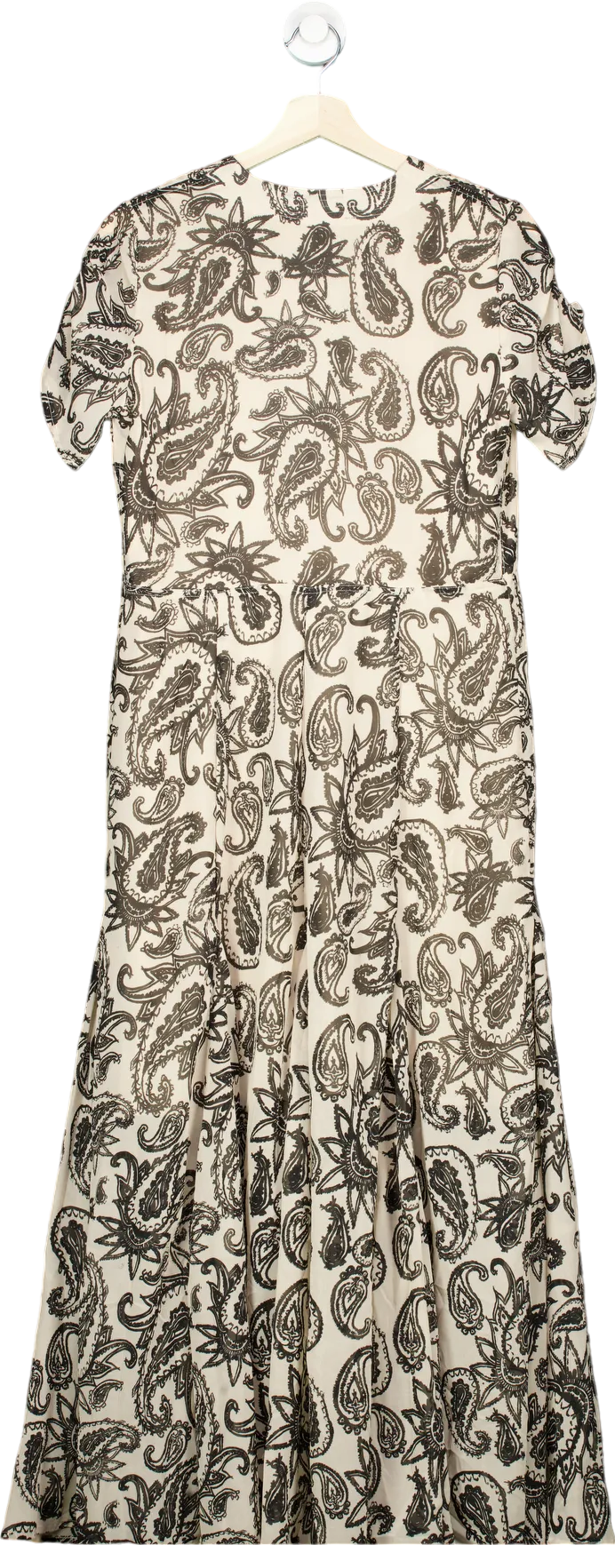 Religion Black and White Paisley Print Maxi Dress UK XS