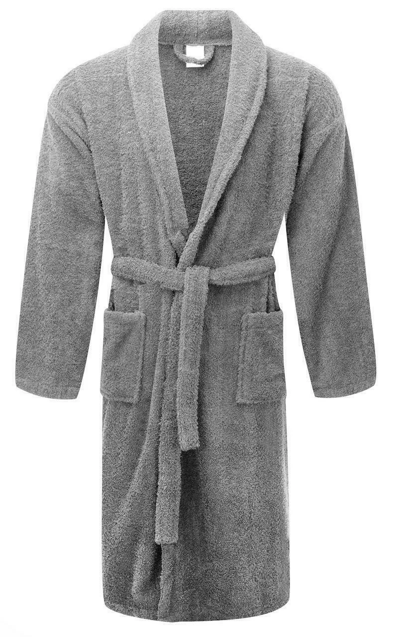Renee Taylor Chalet Quick Dry Terry Cotton Bath Robes - FOSSIL