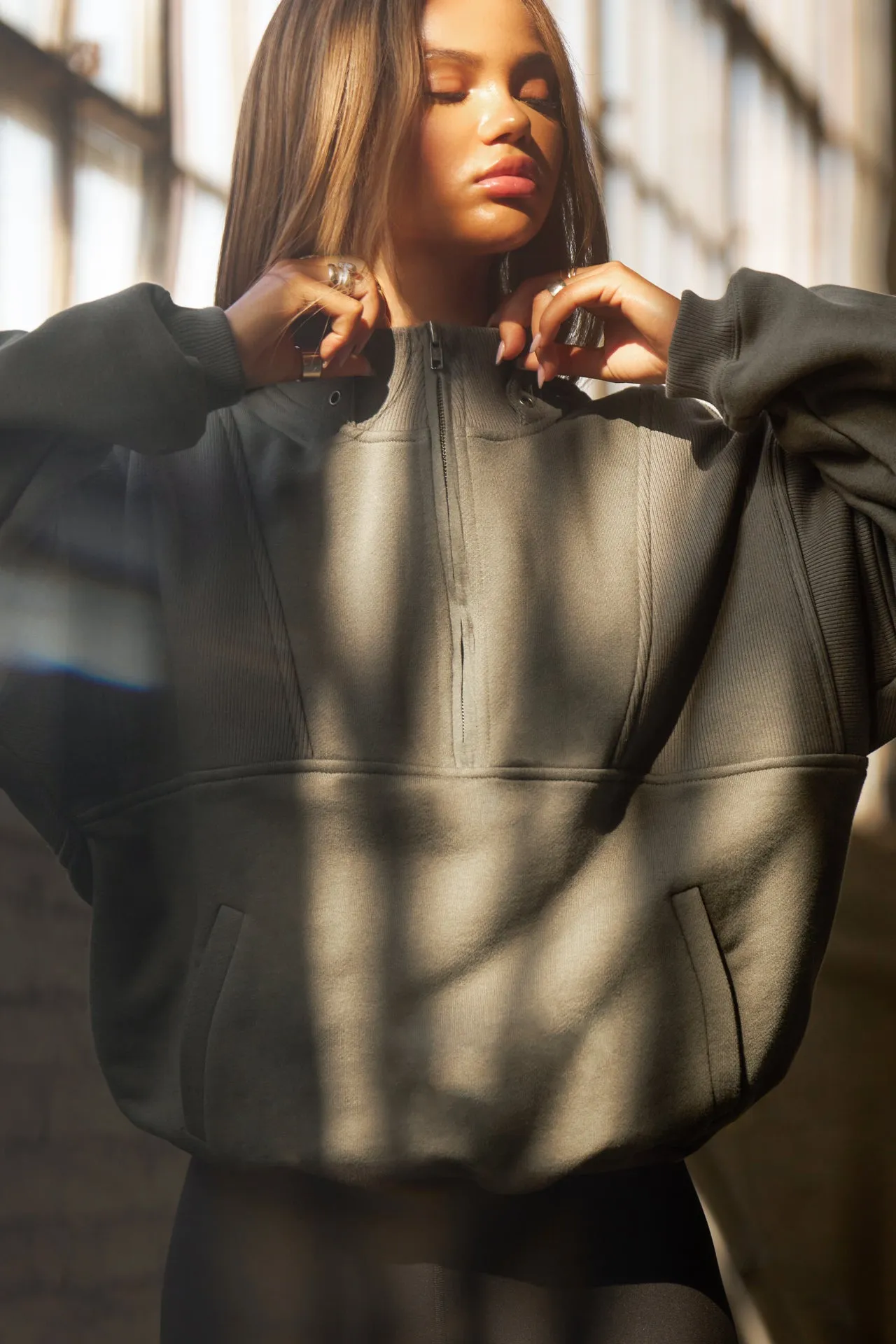 Retro Half Zip