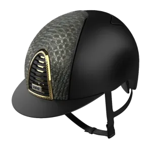 Riding Helmet Cromo 2.0 Gold Laminated Python by KEP