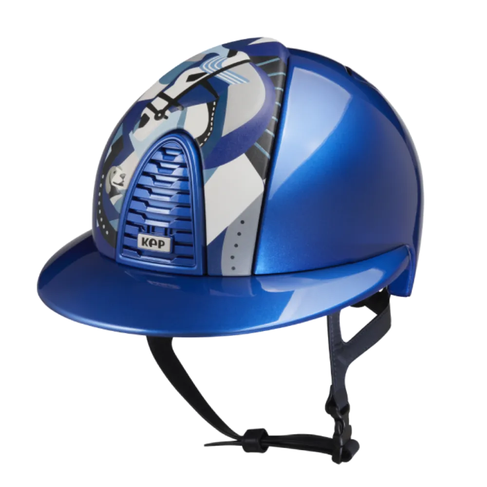 Riding Helmet Cromo 2.0 Metal Polo - Blue Pegasus by KEP