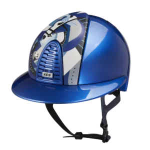 Riding Helmet Cromo 2.0 Metal Polo - Blue Pegasus by KEP