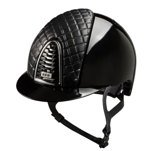 Riding Helmet Cromo 2.0 Polish - Black Milano Leather Front by KEP