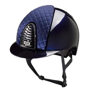 Riding Helmet Cromo 2.0 Polish - Blue Milano & Swarovski by KEP