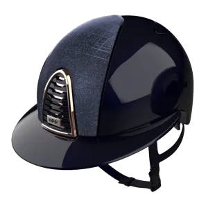 Riding Helmet Cromo 2.0 Polish Polo Navy - Galassia Dark Blue Front by KEP Italia