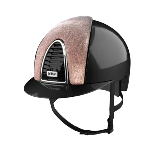 Riding Helmet Cromo 2.0 Shine Black - Pink Galassia Front by KEP