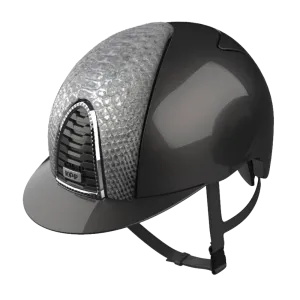 Riding Helmet Cromo 2.0 Silver Laminated Python by KEP