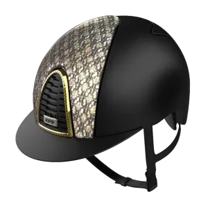 Riding Helmet Cromo 2.0 Textile Black - Circus Gold by KEP Italia