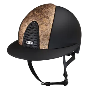 Riding Helmet Cromo 2.0 Textile Polo & Swarovski Frame - Rosegold Lace by KEP
