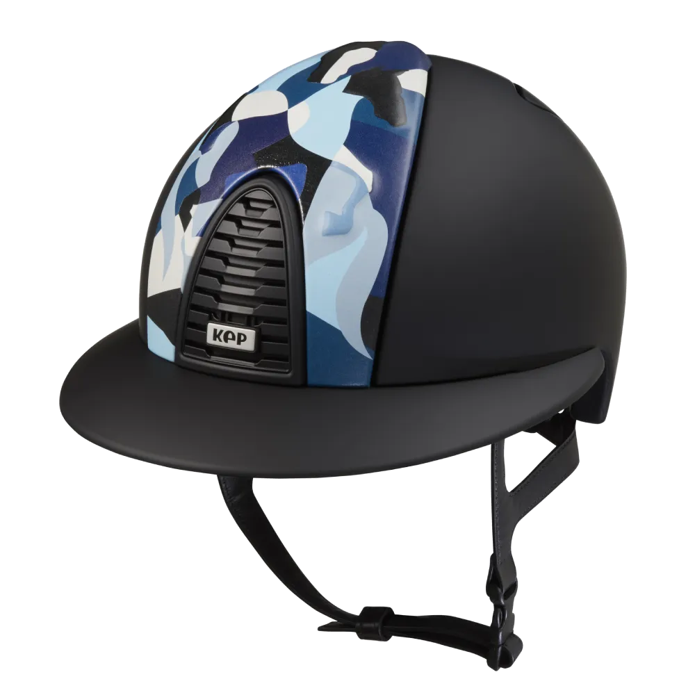 Riding Helmet Cromo 2.0 Textile Polo - Blue Vikings by KEP