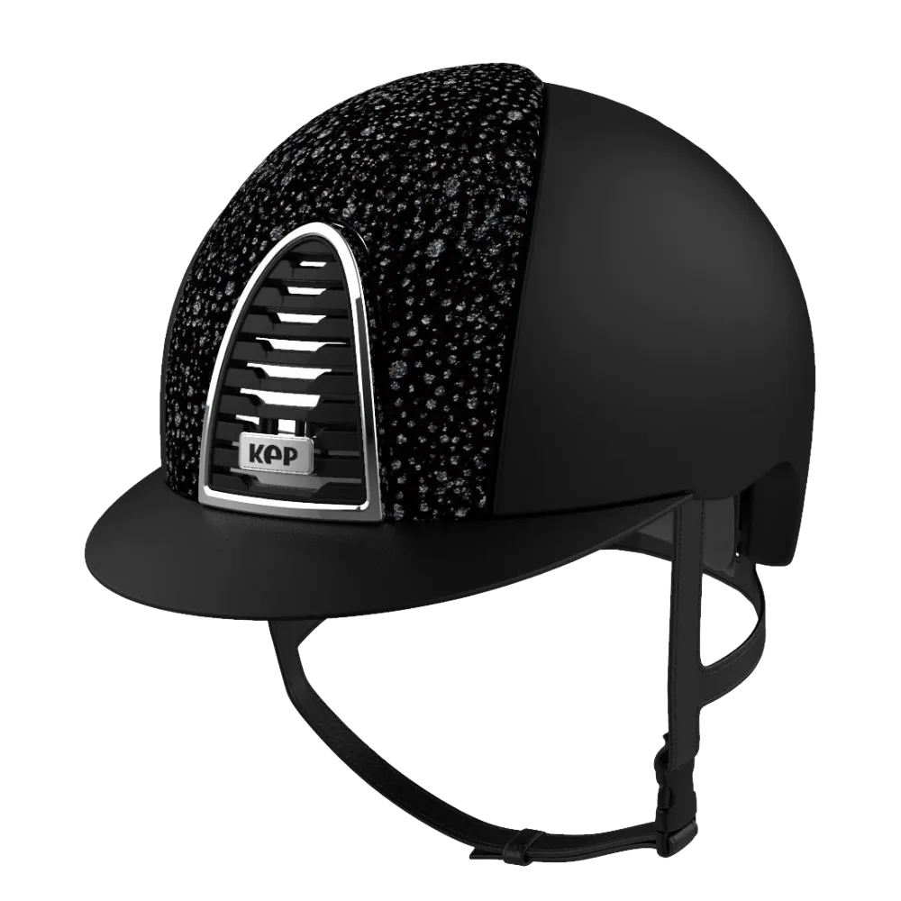 Riding Helmet Cromo 2.0 Textile Velvet Sparkling Front by KEP