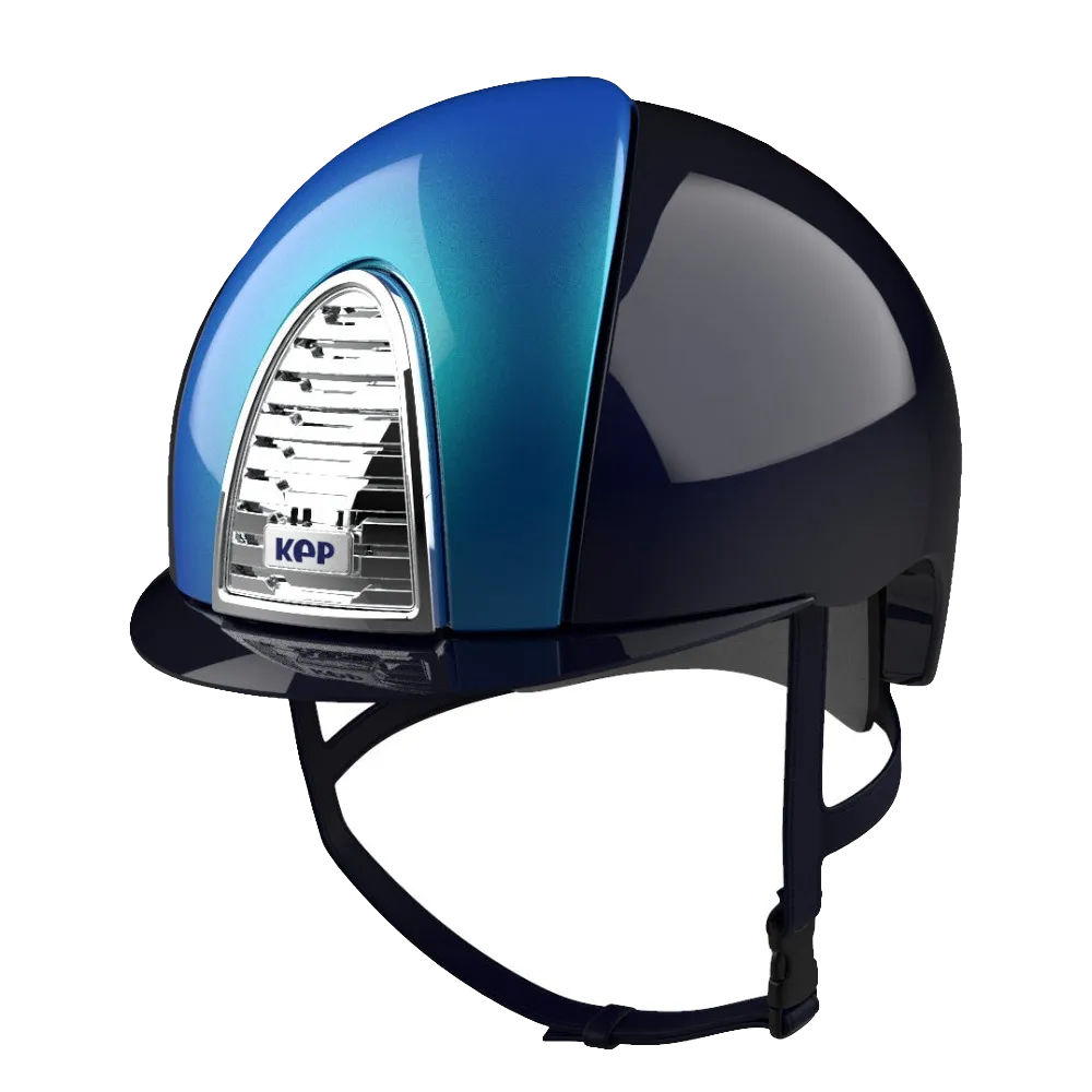 Riding Helmet Cromo 2.0 XC Polish Blue & Kingfisher by KEP