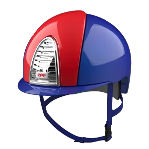 Riding Helmet Cromo 2.0 XC Polish Royal Blue & Red by KEP