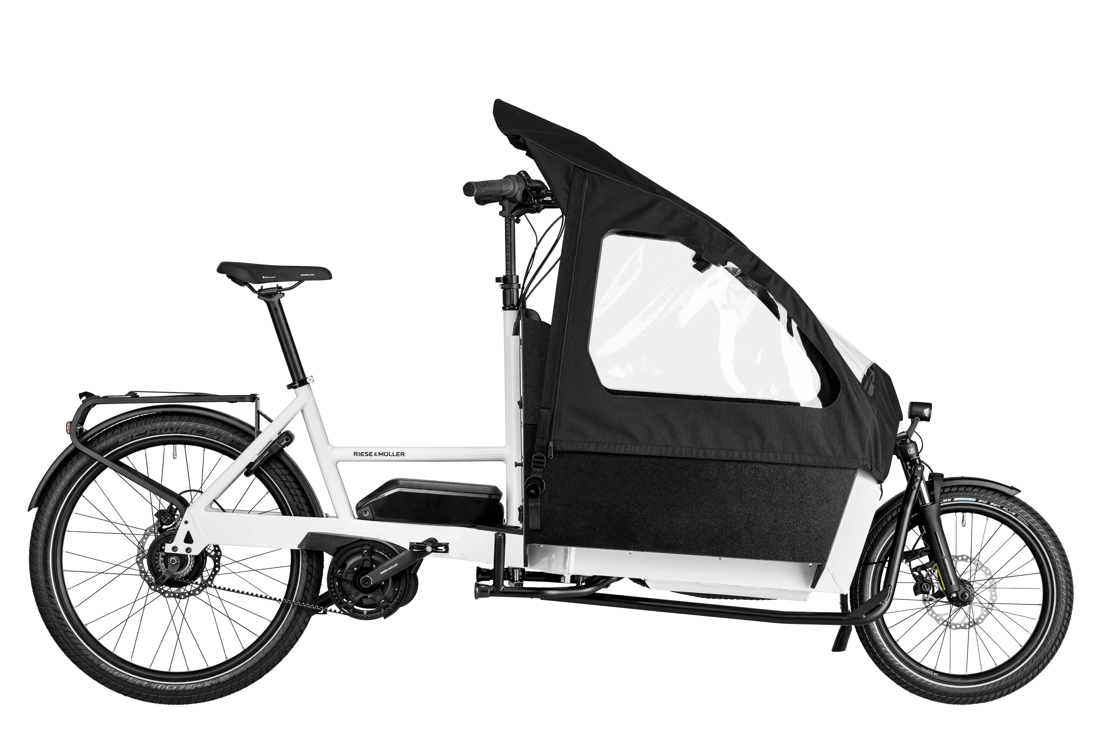 Riese & Müller - Transporter2 65 - Vario - Kiox 300 - 545Wh - Double Seat - Child Cover - Additional Lock