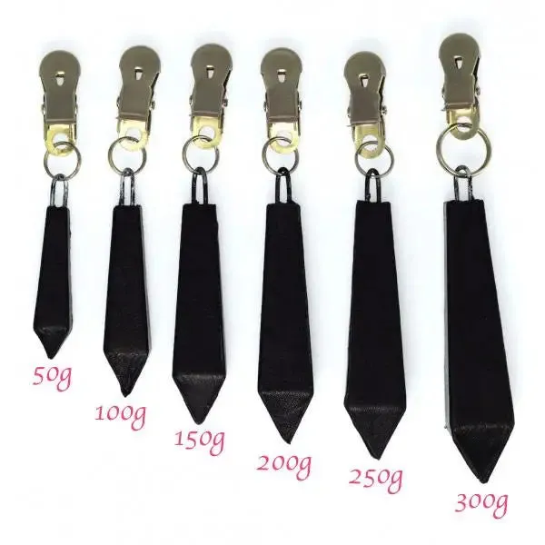 Rimba Stainless Steel Long Nipple Clamps with 250g Weights