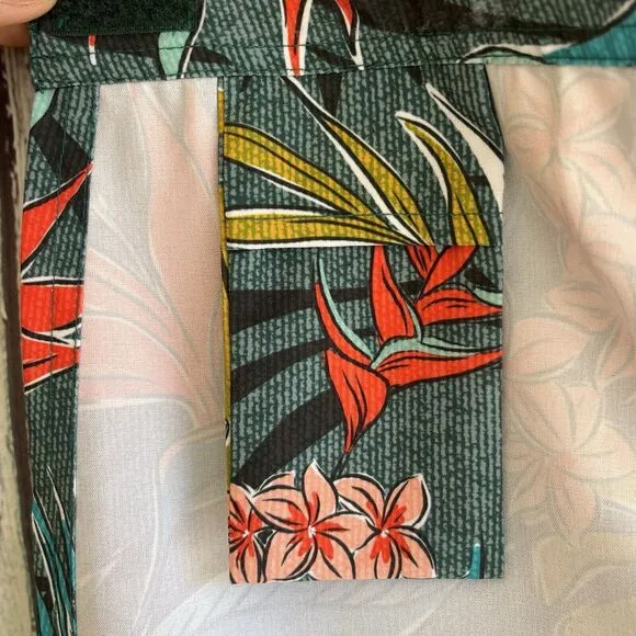Rip Skirt Hawaii Womens Wrap Skirt Size XL Length 2 Vintage Bali Jungle Print