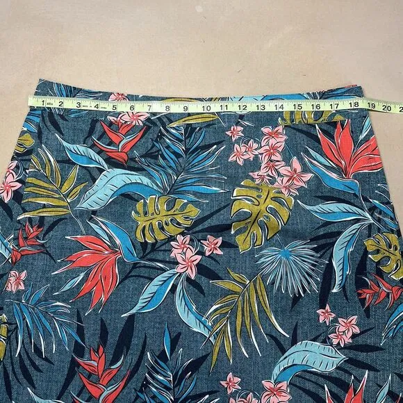 Rip Skirt Hawaii Womens Wrap Skirt Size XL Length 2 Vintage Bali Jungle Print