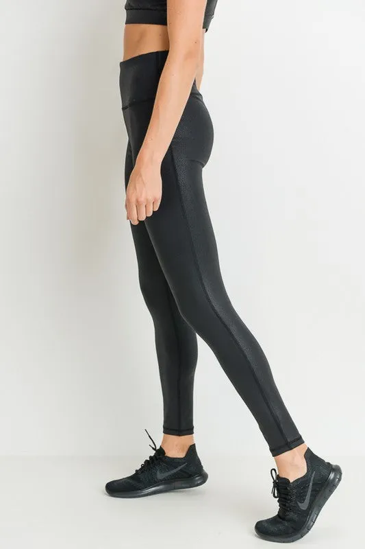 RISE & SHINE foil leggings
