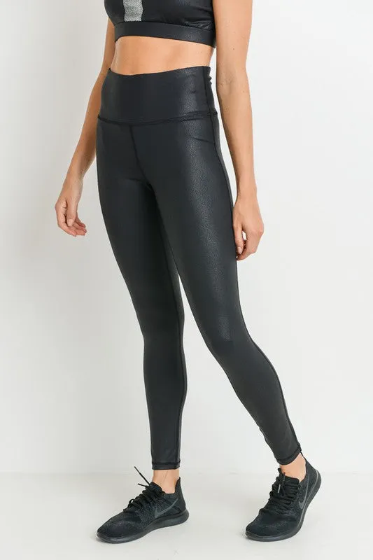 RISE & SHINE foil leggings