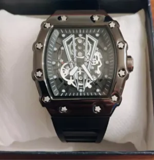 RM Style Men's Watch Fashion Quartz Wristwatch Waterproof Watch