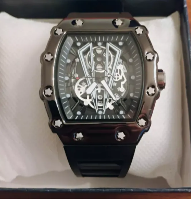 RM Style Men's Watch Fashion Quartz Wristwatch Waterproof Watch