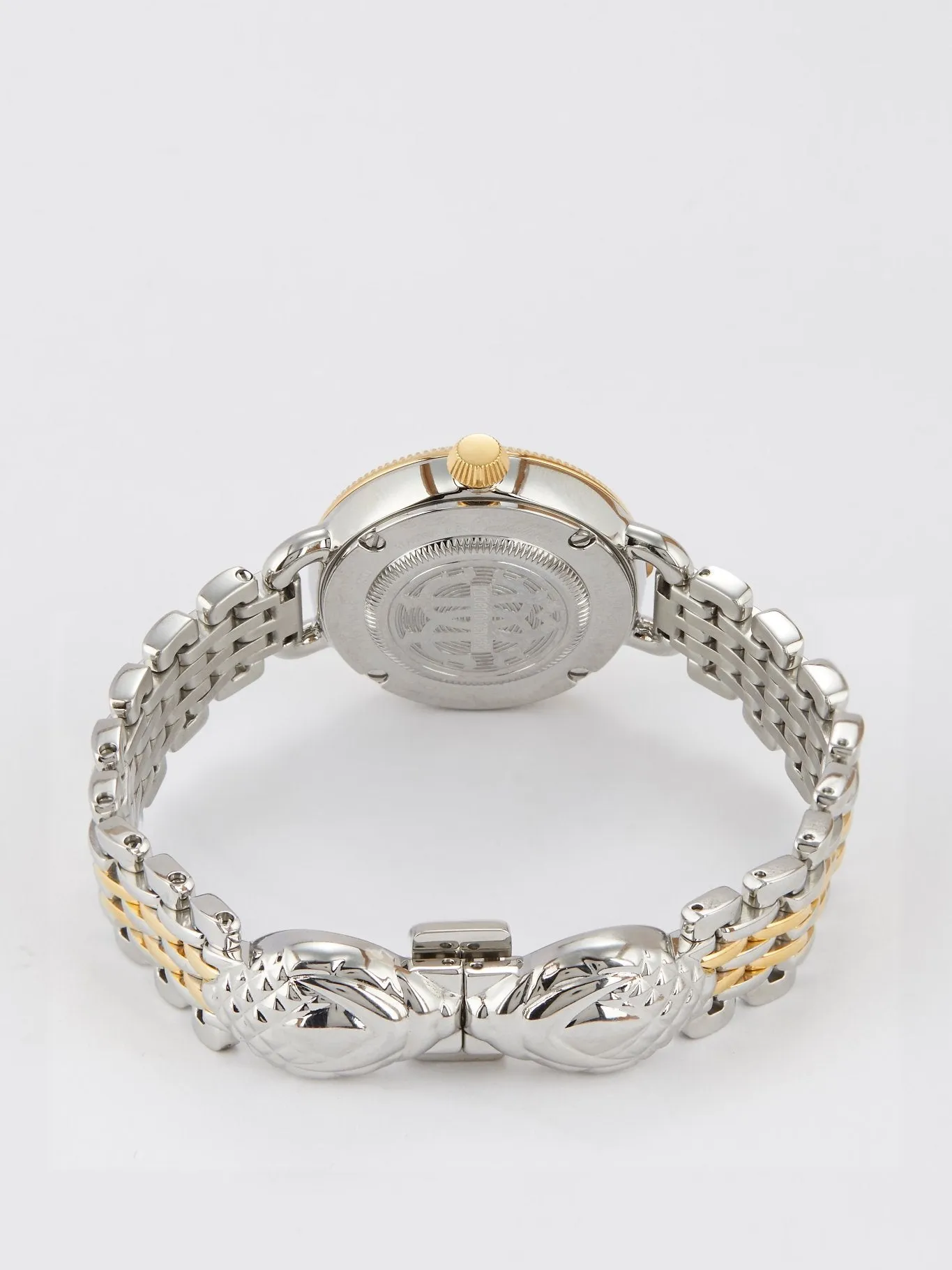 Roberto Cavalli by Franck Muller Pearl Logo Two Tone Watch