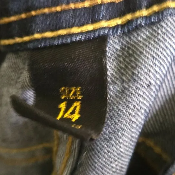 Rocawear Vintage 1990s Dark Wash Big R Jeans Size 14