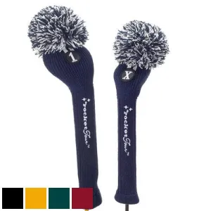 RocketTour Solid Pom Pom Headcover Fairway Black/Black