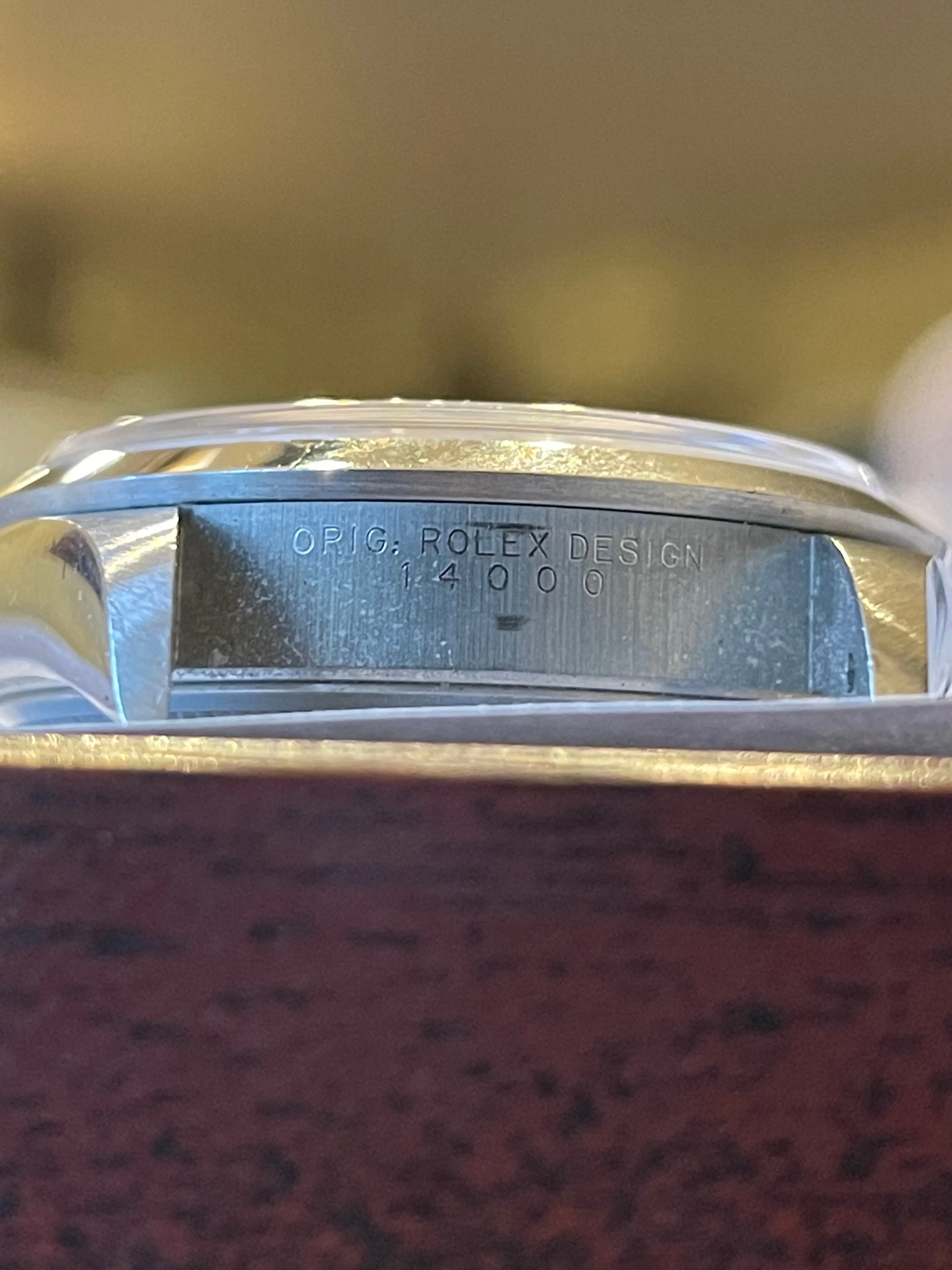 Rolex Air King - 14000 - Salmon w/ Original Papers.