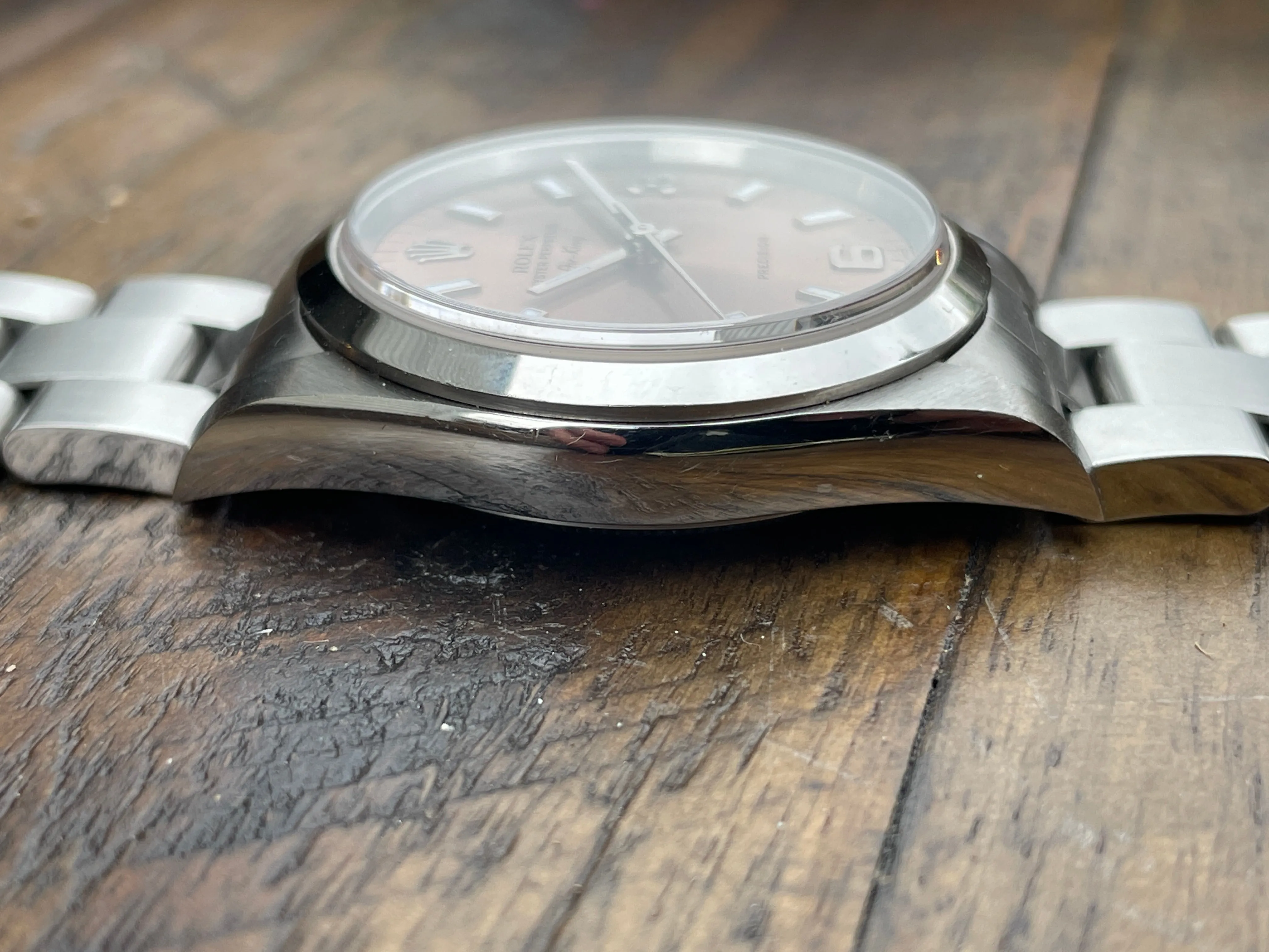 Rolex Air King - 14000 - Salmon w/ Original Papers.