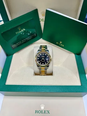 Rolex DateJust 126333g Black Dial With Diamond Hour Marker 2022