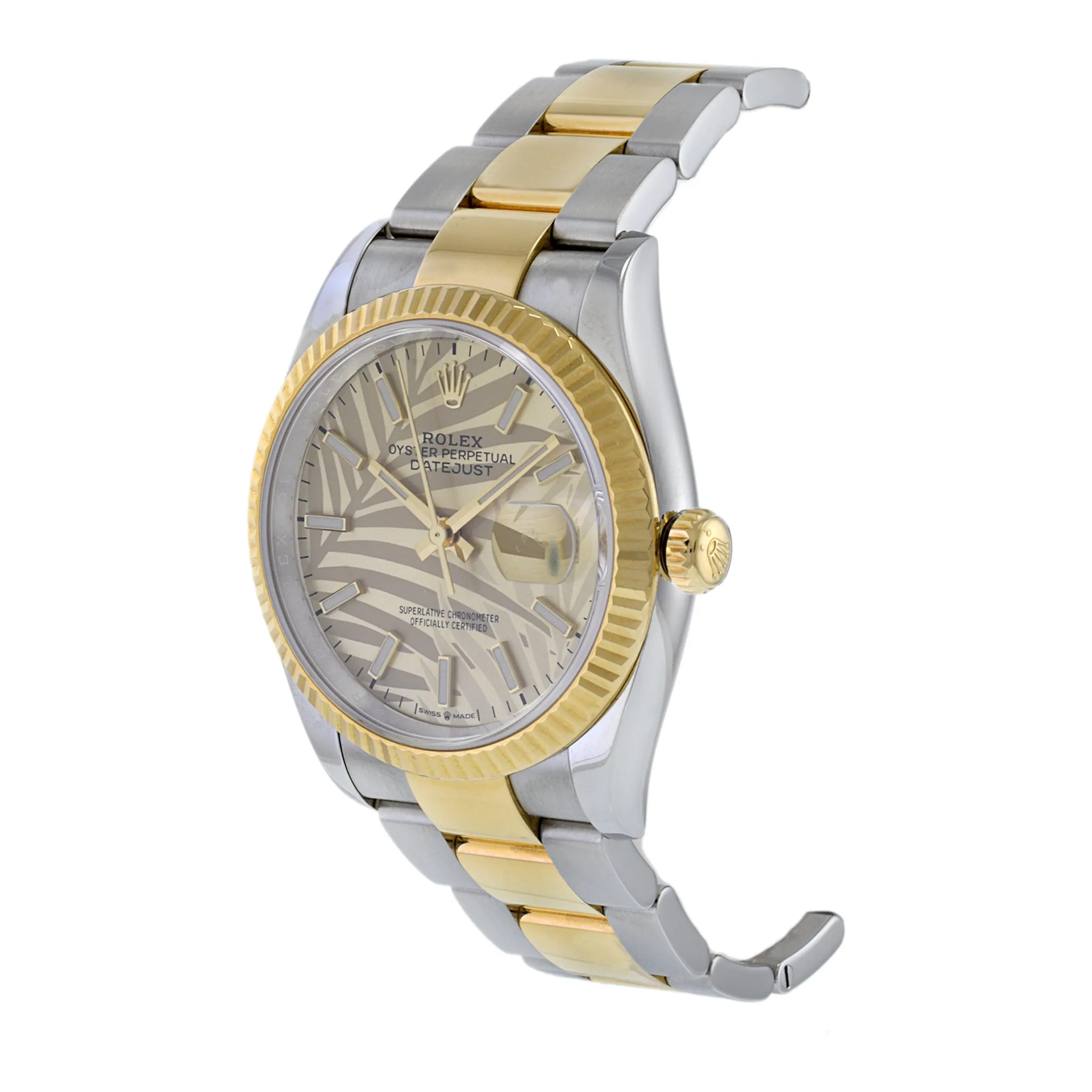 Rolex Datejust 36 Reference 126233 with Rare Palm Leaf Dial