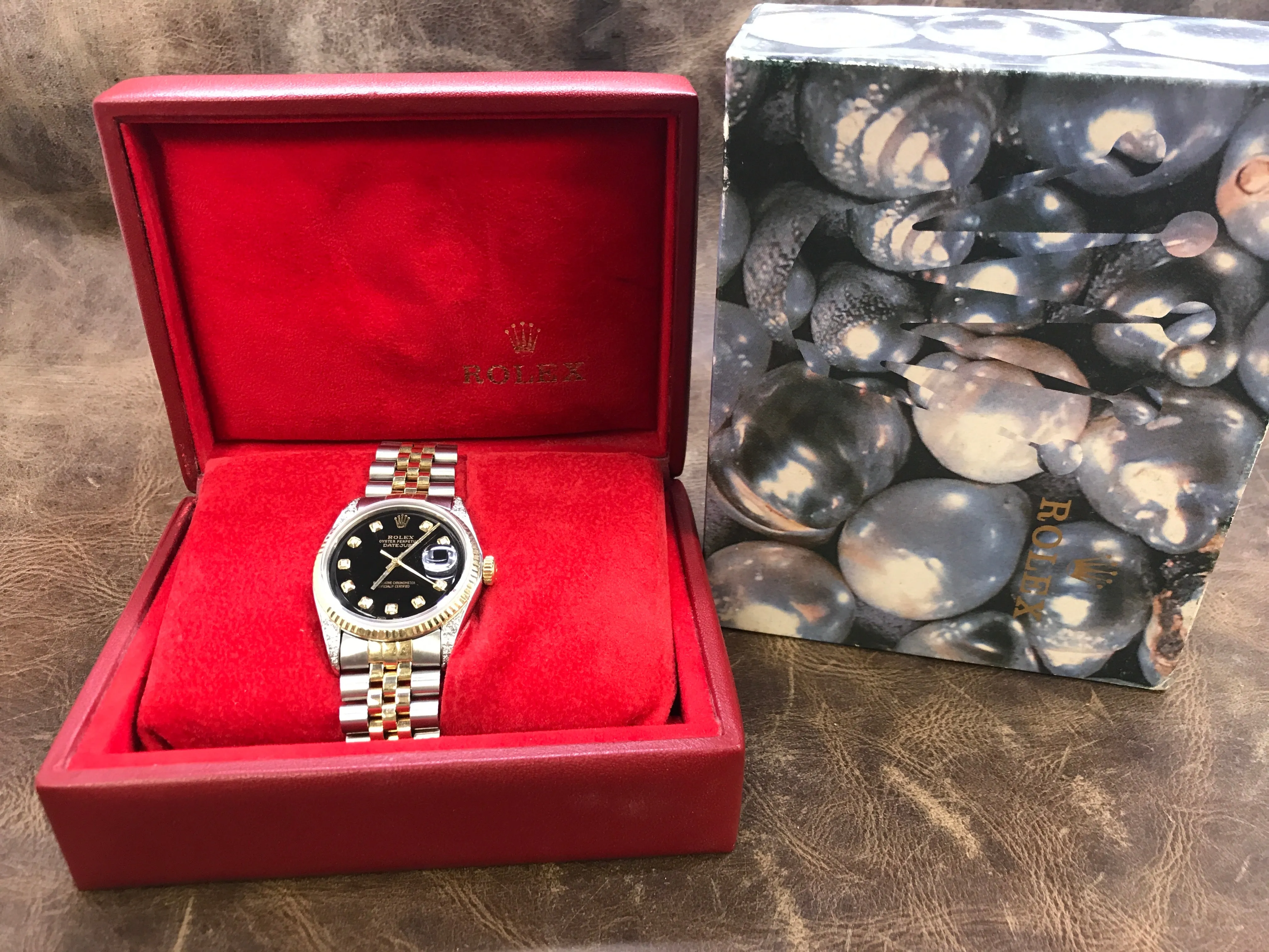 Rolex Datejust 36mm 1603 Custom Black dial Dial Automatic Watch