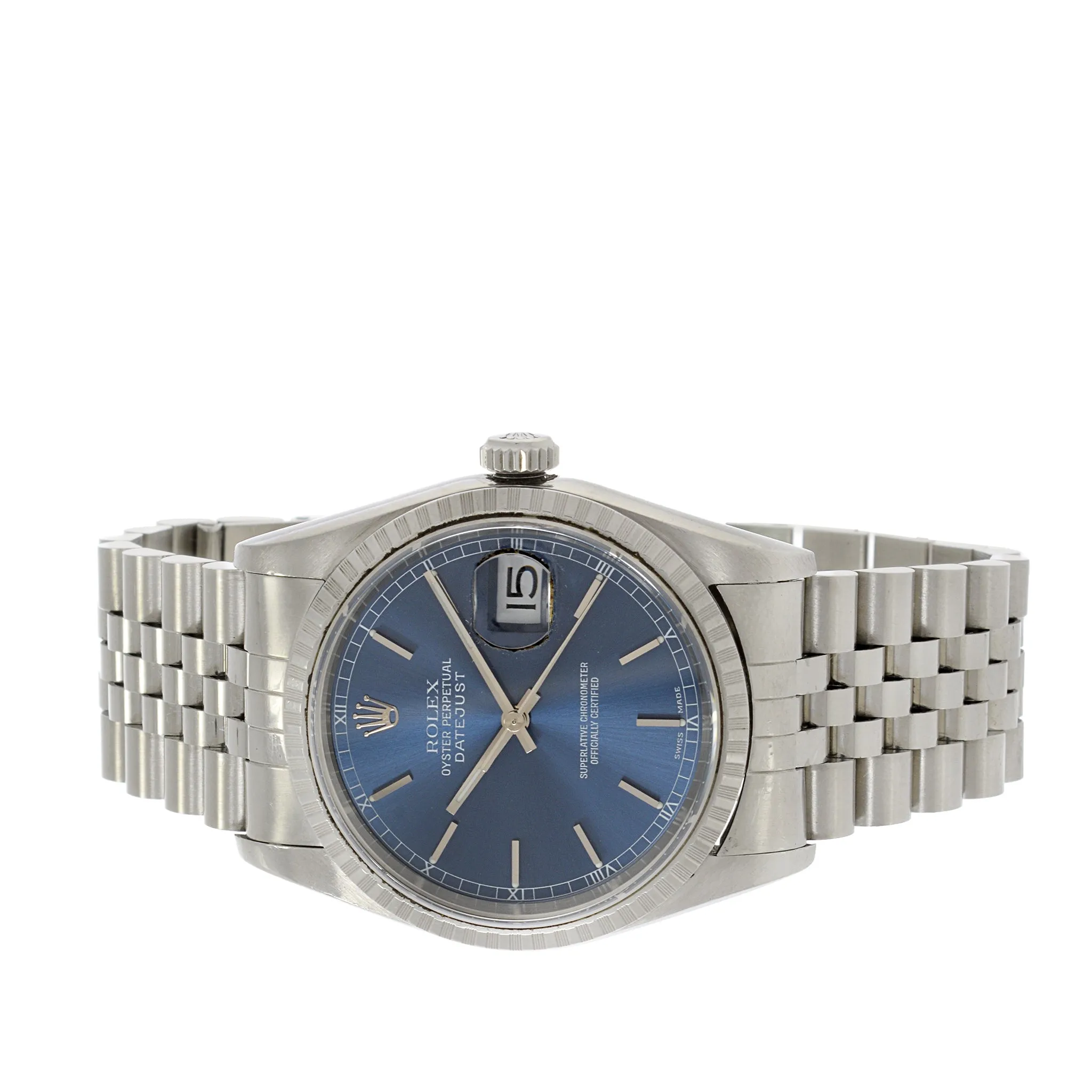 Rolex Datejust Reference 16220 Quickset UNPOLISHED