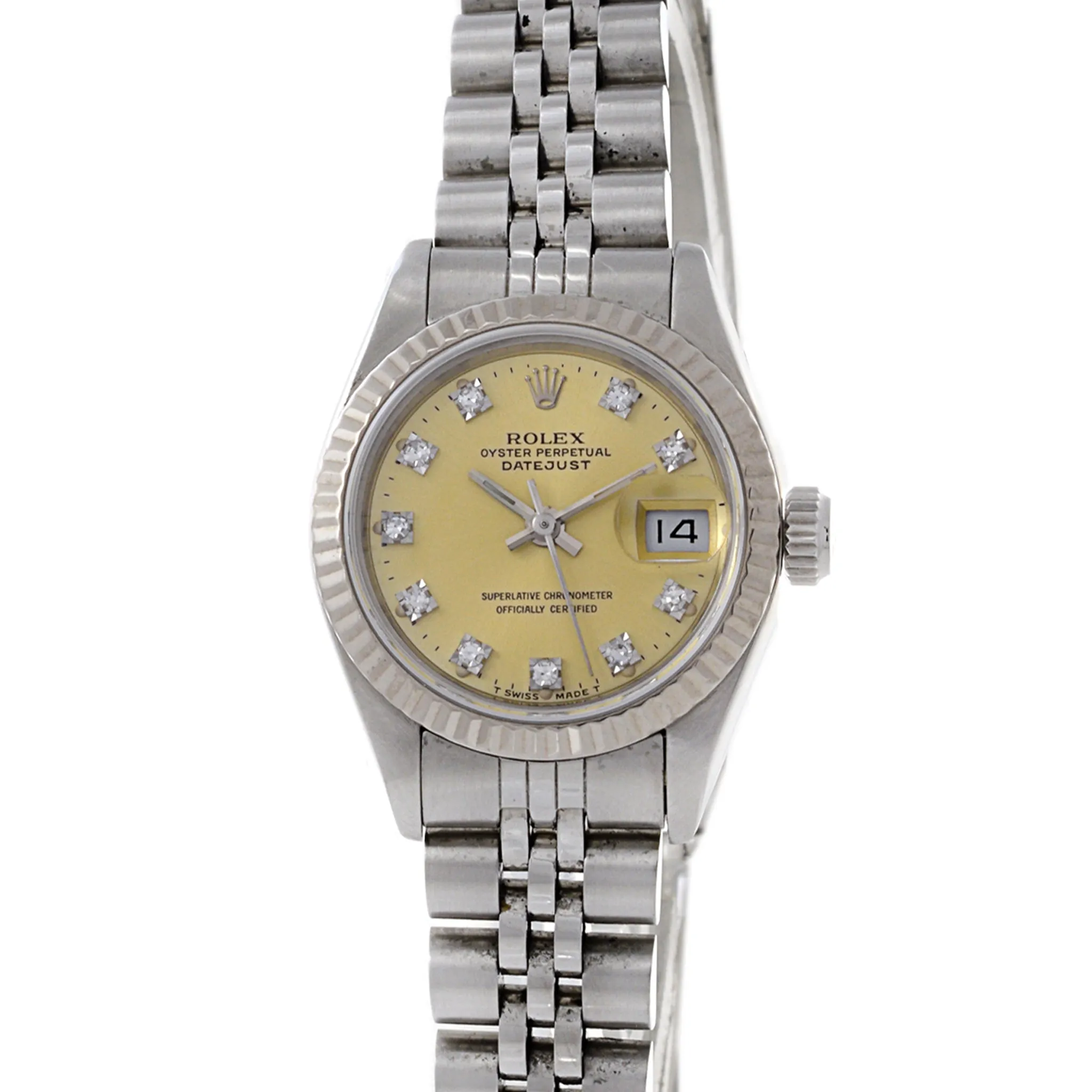 Rolex Lady Datejust Reference 69174 Factory Set Diamond Dial