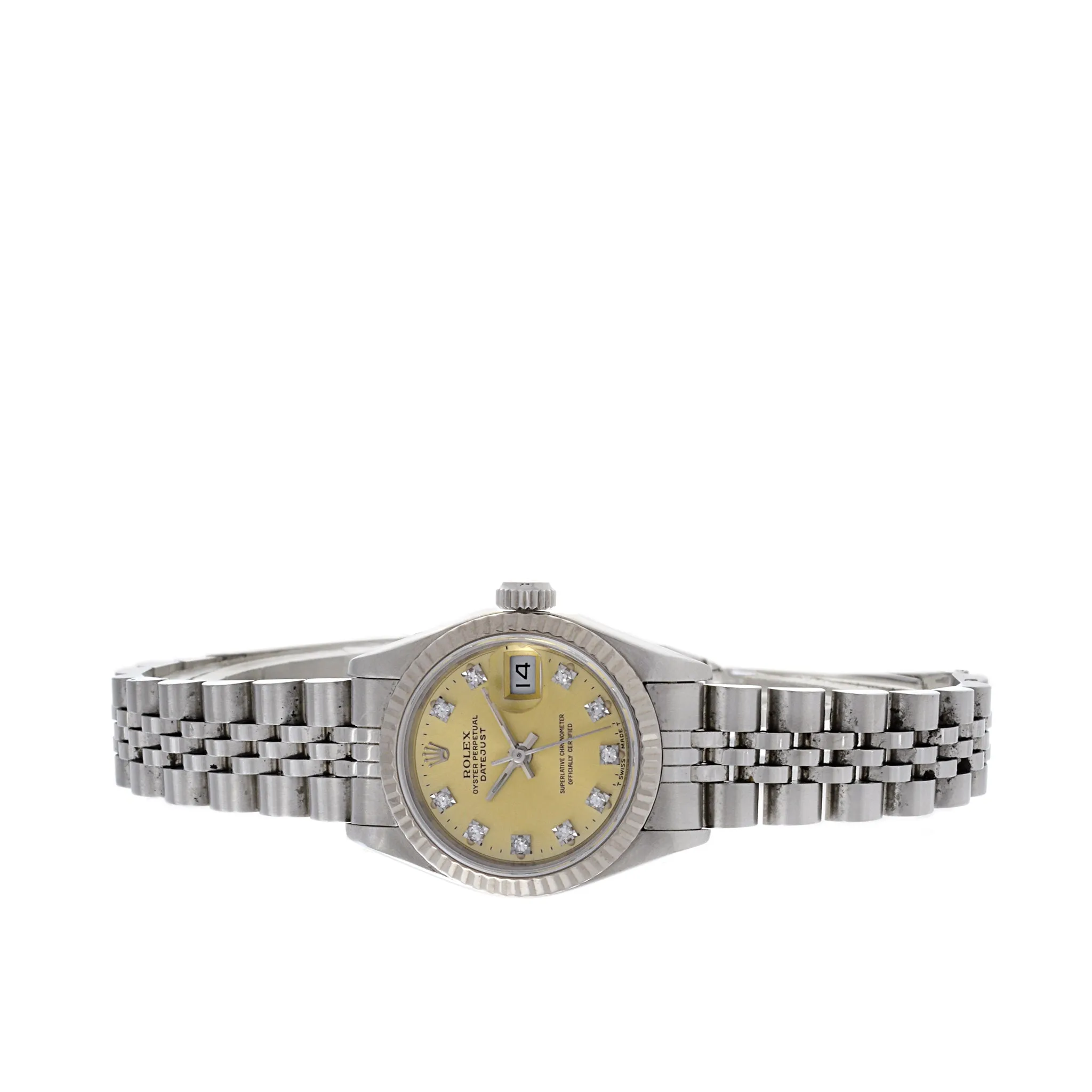 Rolex Lady Datejust Reference 69174 Factory Set Diamond Dial