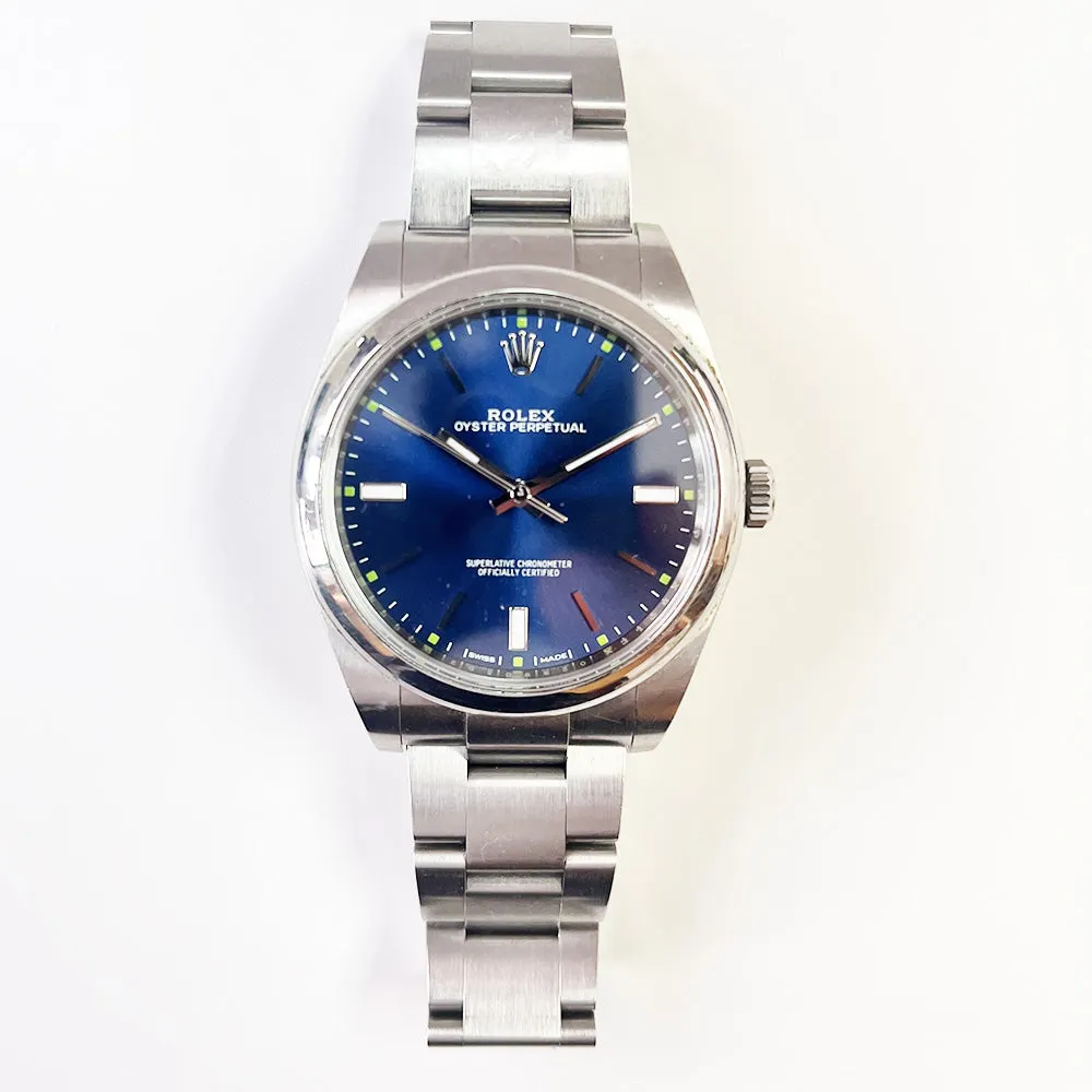 Rolex Oyster Perpetual 114300 Blue Dial Mar 2019