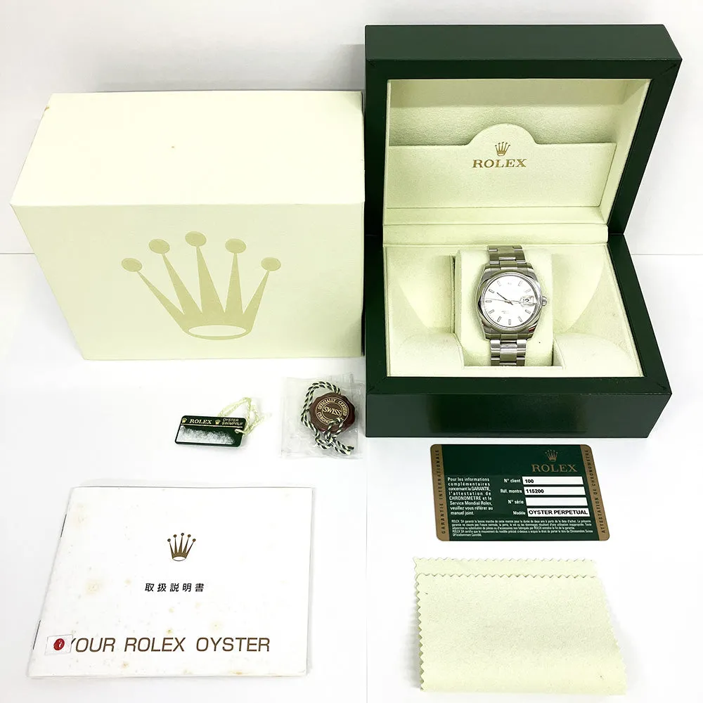 Rolex Oyster Perpetual Date 15200 Silver Dial Jul 2007