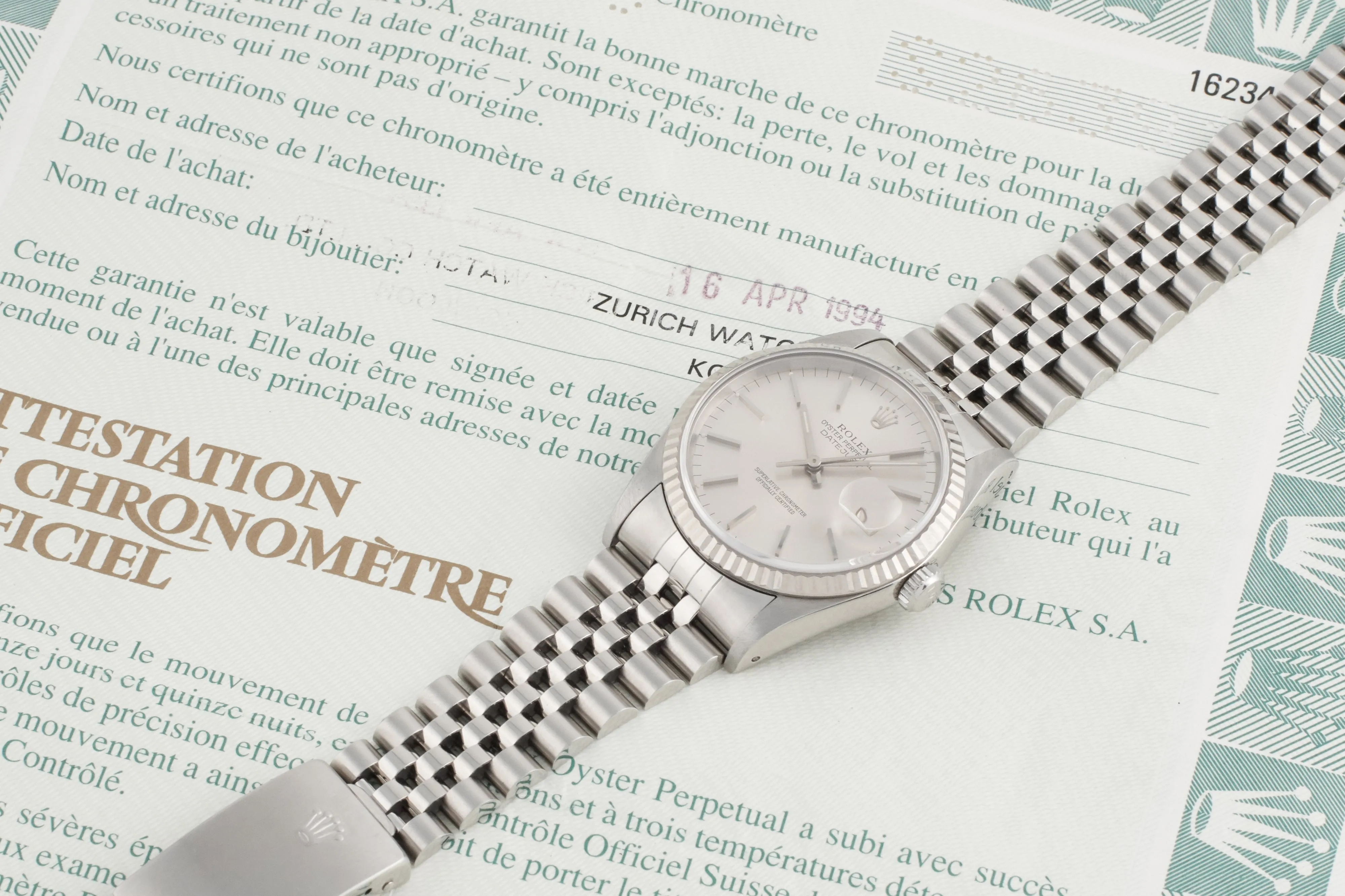 Rolex Oyster Perpetual Datejust 1993