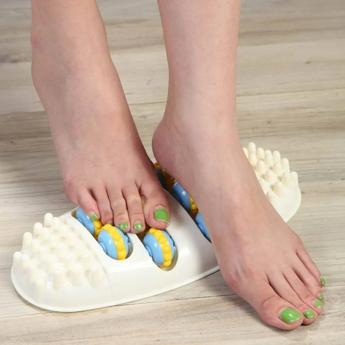 Roller Foot Massager - simple but effective mechanical roller foot massager to relieve tired feet. Also helps with plantar fasciitis, foot and heel pain. Great Circulation Booster!