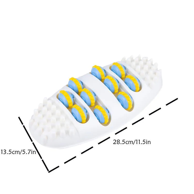 Roller Foot Massager - simple but effective mechanical roller foot massager to relieve tired feet. Also helps with plantar fasciitis, foot and heel pain. Great Circulation Booster!