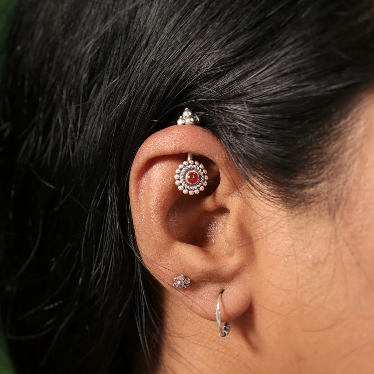 Roma Silver Bugadi, Pierced  by MOHA