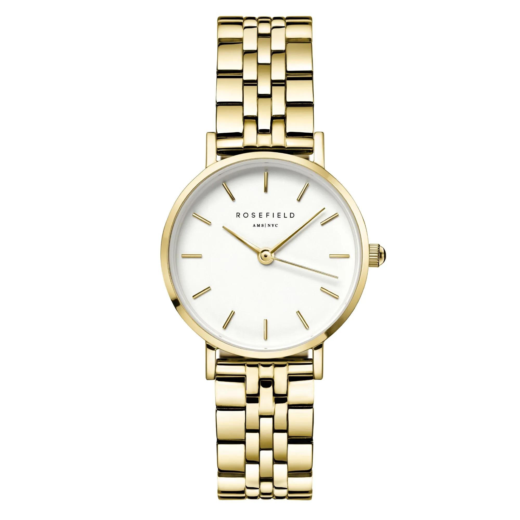 Rosefield Small Edit White Gold Ladies Bracelet watch