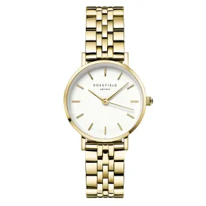Rosefield Small Edit White Gold Ladies Bracelet watch