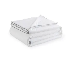 Royal Comfort 100% Silk Filled Eco-Lux Quilt 300GSM With 100% Cotton Cover Single White