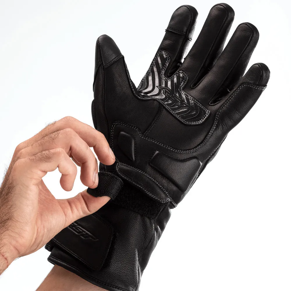 RST STORM 2 CE LEATHER WP GLOVE [BLACK]