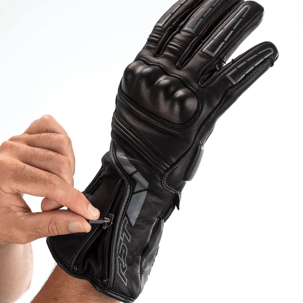 RST STORM 2 CE LEATHER WP GLOVE [BLACK]